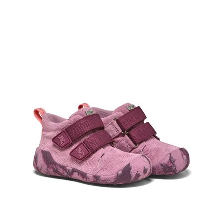 AFFENZAHN PREWALKER LOWBOOT LEATHER TALKY Otter Pink | Dětské první barefoot botičky