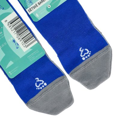 GYEREK MEZÍTLÁBAS BAREFOOT BAMBUSZ ZOKNI Kék ELŐNYÖS CSOMAG 10 DARAB