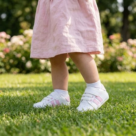 Dječje Barefoot Cipelice MINISSA BABY SHOES ružičaste pruge