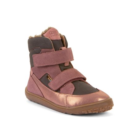 FRODDO UP TEX WINTER Grey / Pink | Dětské zimní zateplené barefoot boty