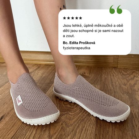 LEGUANO LEGUANITO SCIO Rose | Dětské barefoot tenisky