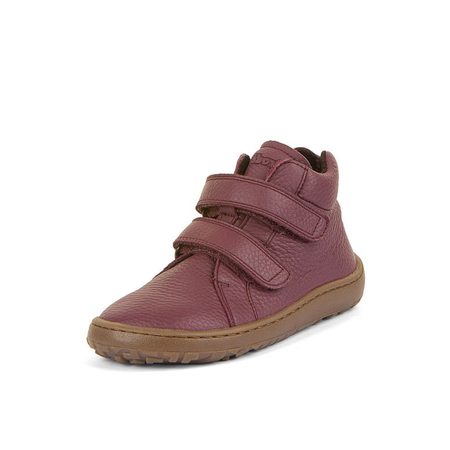 Dětské celoroční barefoot boty FRODDO AUTUMN vínové