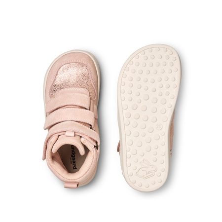 BUNDGAARD NERO MINI Old Rose Glitter | Dětské celoroční barefoot boty