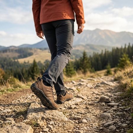 BENNON Barefoot kožené černo/hnědé | Barefoot sportovní outdoorové boty