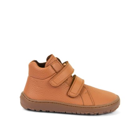Dětské celoroční barefoot boty FRODDO KOTNÍKOVÉ koňakové