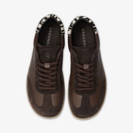 Dámské Barefoot Tenisky GROUNDIES® Panama Espresso/Zebra