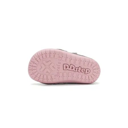 Dětské barefoot tenisky D.D.STEP S070-62332 Stříbrné