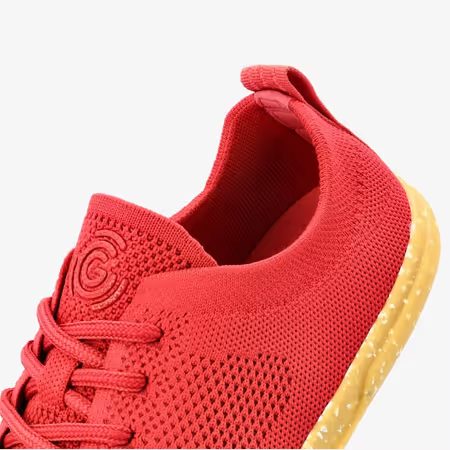 Dámské Barefoot Tenisky GROUNDIES® Active Knit Třešňově Červené