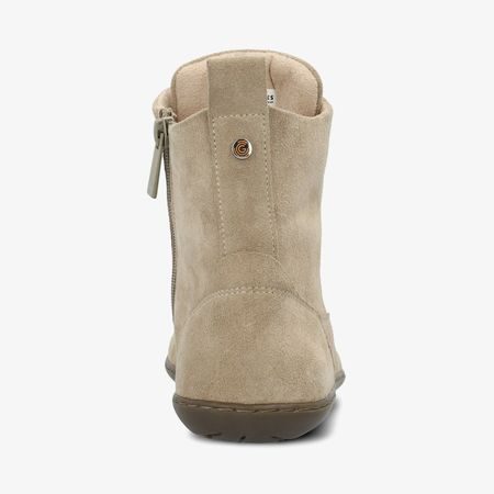 Dámské Barefoot Kotníkové Boty GROUNDIES® Salzburg Béžové