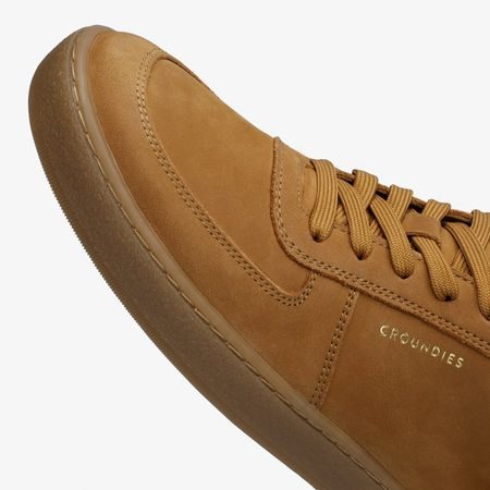 Dámské Barefoot Zateplené Tenisky GROUNDIES® HAMPTONS TEDDY 2.0 REGULAR Koňakové