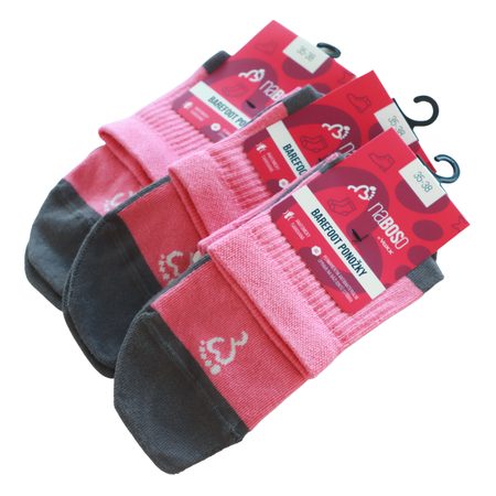 NABOSO BAREFOOT PONOŽKY BAMBUS Růžové