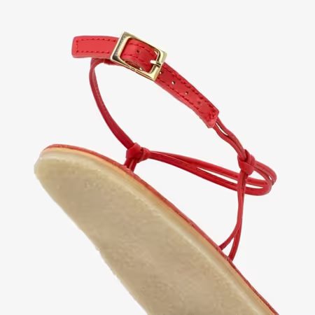 Dámské Barefoot Sandály GROUNDIES® Cadiz Červené