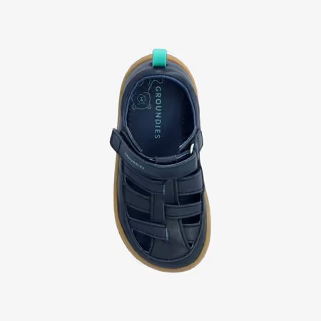 Dětské Barefoot Sandály GROUNDIES® Noto Modro Zelené