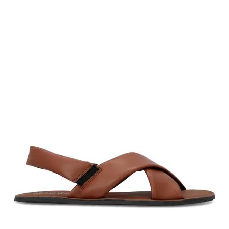 Dámské Barefoot Sandály GROUNDIES® Verona Tmavě Hnědé Vegan