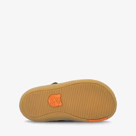 Dětské Barefoot Sandály GROUNDIES® Noto Khaki Oranžové