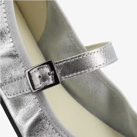 Dámské Barefoot Baleríny GROUNDIES® Amber Stříbrné