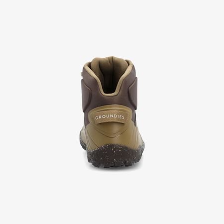 Barefoot Voděodolné Pohorky GROUNDIES® All Terrain High 2.0 Oříškově Hnědé