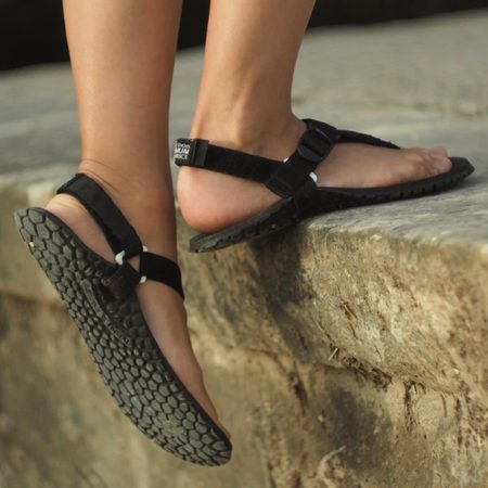 BOSKY PERFORMANCE Y-TECH Black and White | Barefoot sandály