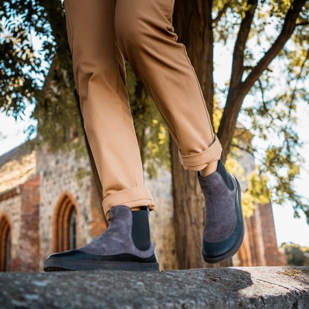 Dámské Barefoot Chelsea GROUNDIES® SIENNA Šedo Černé