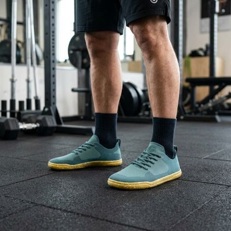 GROUNDIES® Active Knit Petrol Green Barefoot tenisice