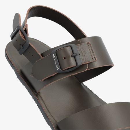 GROUNDIES® Kos Tmavě hnědé | Pánské barefoot sandály