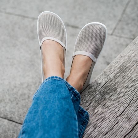 LEGUANO FLAIR Sand | Dámské barefoot baleríny