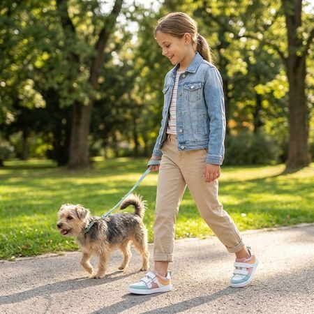 Gyerek Barefoot Tornacipő FRODDO LOOP fehér-rózsaszín