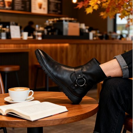 Dámské Barefoot Kotníkové Boty GROUNDIES® Phoenix 2.0 Černé