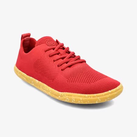 Dámské Barefoot Tenisky GROUNDIES® Active Knit Třešňově Červené