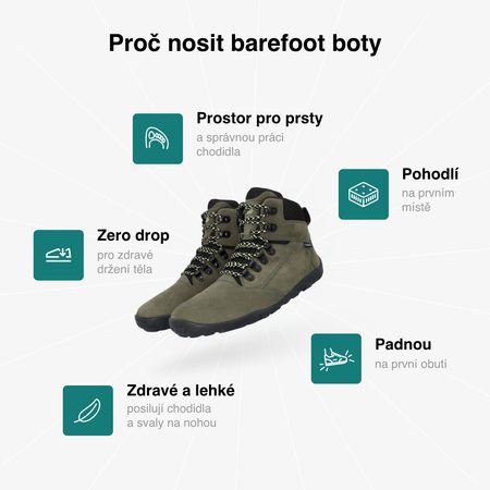 GROUNDIES® Portland Khaki Lime Barefoot Outdoor Cipele