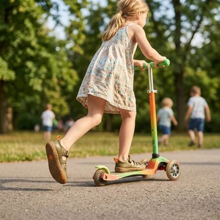 GROUNDIES® Noto 2.0 Khaki Narancs Gyerek Barefoot Szandál