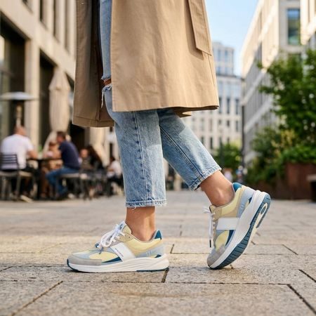 GROUNDIES® Starlite 2.0 Citrom-Kék Sportos Tornacipő