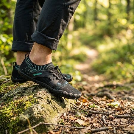 Barefoot Tenisky BOSKY Tyrkysovo/černé