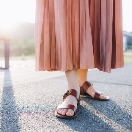 Dámské Barefoot Sandály GROUNDIES® Kos Tmavě hnědé