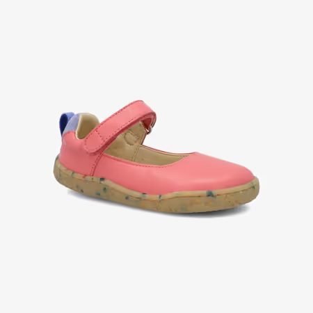 Dětské Barefoot Sandály GROUNDIES® Stella Kids Zářivě Růžové
