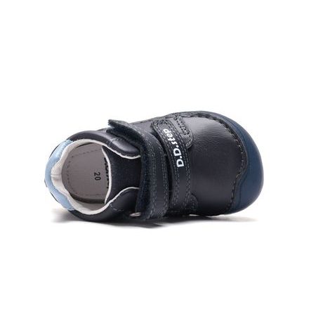 Dětské barefoot celoroční boty D.D.STEP S073-62313A svítící skateboard - pohled zepředu