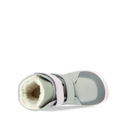 BABY BARE FEBO WINTER Grey Pink Asfaltico | Dětské zimní zateplené barefoot boty 2