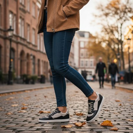 GROUNDIES® Nova Special Black/Silver Ženske barefoot tenisice