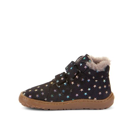 FRODDO ZIMNÍ FURRY Stars | Dětské zimní zateplené barefoot boty