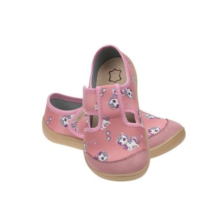 Otroški Barefoot Copati RAYVE JOY Pink Unicorn