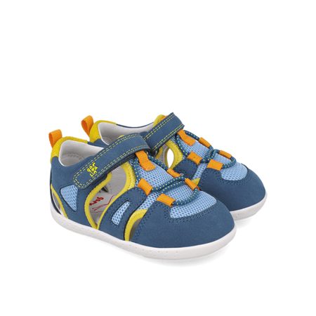 GARVALÍN SANDÁLY SPORT Blue/Yellow | Dětské barefoot sandály 2