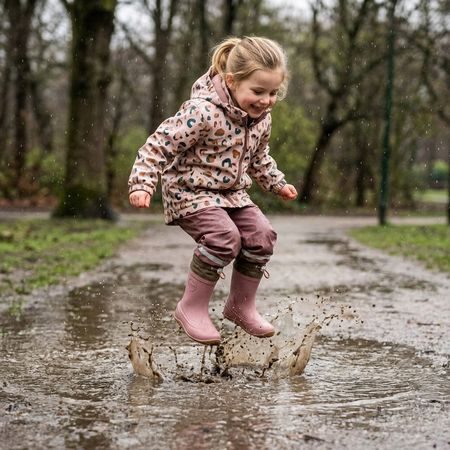 Otroški Barefoot Škornji RAYVE MONSOON COVER rožnati