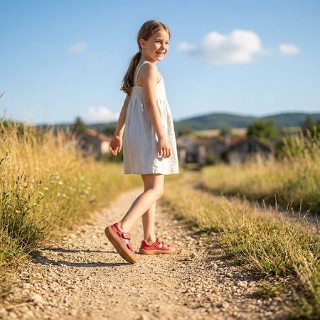 FRODDO SANDAL VELCRO II Red | Dětské barefoot sandály