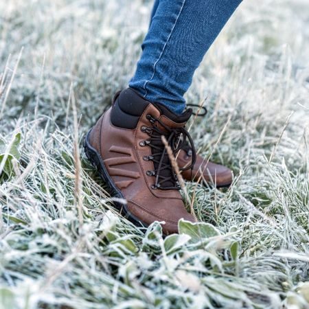 Barefoot Zimní Kotníkové Boty BENNON Černo/hnědé