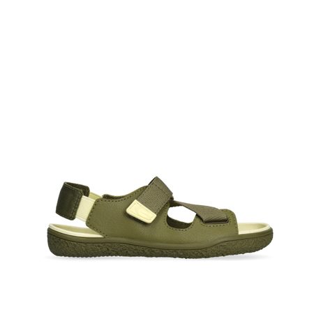 Dětské Barefoot Sandály GROUNDIES® Twig Khaki Žluté