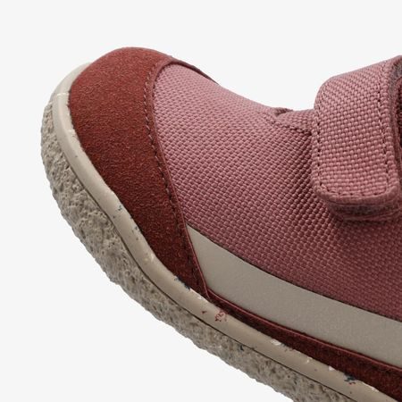 Dětské Barefoot Zateplené Kotníkové Boty GROUNDIES® Ottawa Vínovo červené