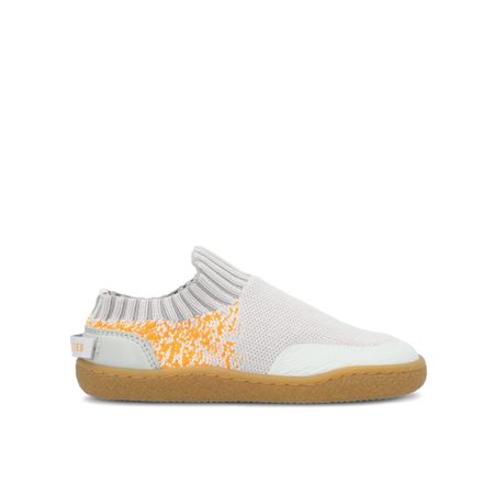 Dětské Barefoot Slip-On Tenisky GROUNDIES® Nara Kids Šedo Oranžové