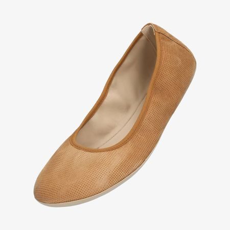 Dámské Barefoot Baleríny GROUNDIES® Lily Hnědé