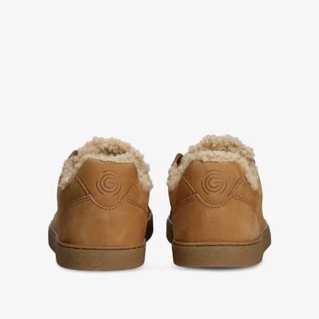 Dámské zateplené Barefoot Tenisky GROUNDIES® Universe Teddy Koňakové