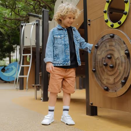Dětské Barefoot Tenisky GROUNDIES UNIVERSE KIDS Bílo Černé